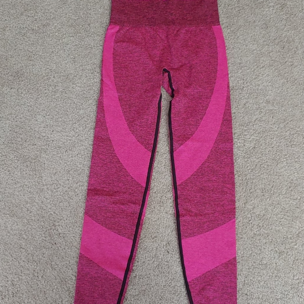 Hot pink seamless tights